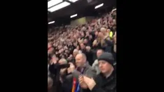 Liverpool fans tra la la la la final whistle at old traffor