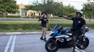 My First Time Riding A Gsxr 1000 SportBike With BrowardChaz