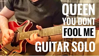 Queen You Don’t Fool Me Guitar Solo Lesson (Tab) - with RipX DAW Backing Track for solo