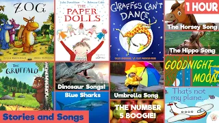 1 HOUR Musical Stories & Songs Best Kids Books - The Gruffalo, Zog the Dragon, Giraffes Can't Dance