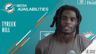 WR Tyreek Hill Meets with the Media | Miami Dolphins Training Camp