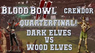 Blood Bowl 2 - Dark Elves (the Sage) vs Wood Elves (JTR55) - Crendor league quarterfinal