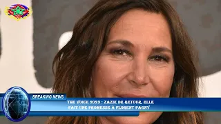 The Voice 2023 : Zazie de retour, elle  fait une promesse à Florent Pagny