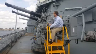 Battleship New Jersey's Quad 40 Bofors Gun