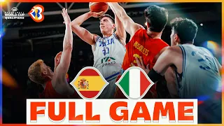 Spain v Italy | Basketball Full Game - #FIBAWC 2023 Qualifiers