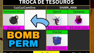 TROCANDO BOMB PERMANENTE POR 24 HORAS NO BLOX FRUITS