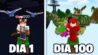 TUDO QUE FIZ JOGANDO 100 DIAS EM 1 BLOCO COM MODS NO MINECRAFT - O FILME