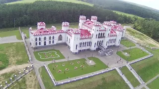 Замок в Коссово с квадрокоптера. Дворец Пусловских
