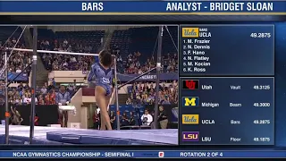 Margzetta Frazier 2019 Bars at NCAA Semifinals 9.900