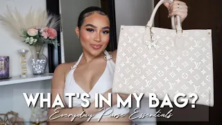 WHATS IN MY BAG 2024 | Louis Vuitton OnTheGo Tote | Everyday Essentials You Need!
