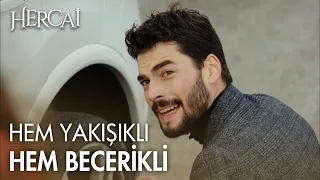 Miran patlayan lastiği değiştiriyor - Hercai Efsane Sahneler