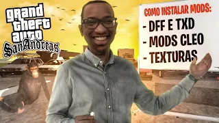 COMO INSTALAR MODS no SEU GTA SAN ANDREAS ANDROID (DFF e TXD, MOD CLEO e TEXTURAS) GTA SA MOD