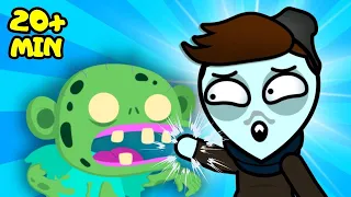 Attack of the BITING Zombies! | Spooky Songs by Papa Joel's English