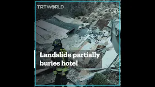 Landslide partially destroys hotel in Italy