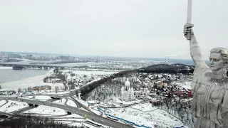 Mavic Pro quick sample 2, The Motherland Monument, Kiev