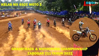 SEMPAT TERJATUH M ATHAR 23 MAMPU MEREBUT KEMBALI POSISI TERDEPAN | KELAS MX 85CC MOTO 1