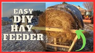 EASY, CHEAP and PRACTICAL HAY FEEDER Anyone Can BUILD!