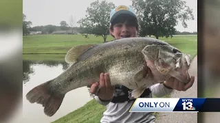 Vestavia Hills teen reels in one of Alabama's largest bass fish