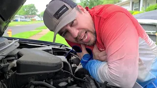 Ford overheating and a/c not blowing cold air. how to easily replace electric cooling fans.