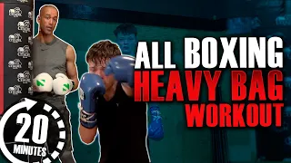 20 Minute All Boxing Heavy Bag Workout - You Need to Try this Epic Workout of 2022 Version