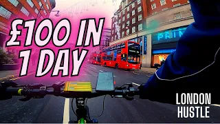 CAN YOU MAKE £100 IN 1 DAY? £100 CHALLENGE!!! Deliveroo & UberEats In London