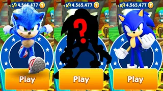 Sonic Dash - Sonic vs Movie Sonic vs Secret Character - All Characters Unlocked - Run Gameplay