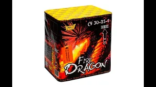 Фейерверк FireDragon 25 выстрелов СУ 30-25-1 от «Супе Салют»