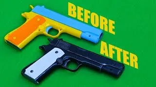 Colt M1911 Child's Toy Makeover- Chris' QUICK Custom Collectables