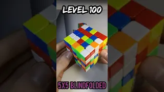 Rubik's Cubes From Level 1 to 100 (Part 2) #shorts