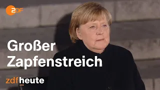 Ende einer Ära - Großer Zapfenstreich für Angela Merkel | ZDF-Spezial