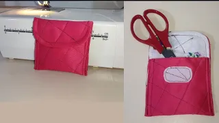 a quilted mini purse/ стеганный мини кошелек