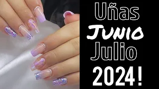 UÑAS JUNIO y JULIO 2024 👌💅 IDEAS NAILS JUNE and JULY