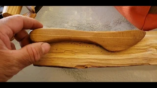 Carving a Scandinavian Butter Knife