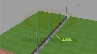 3D welded wire mesh fence installation video