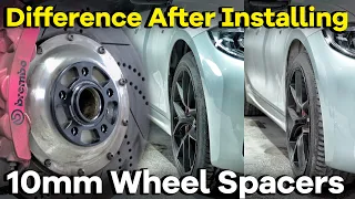 10mm Wheel Spacers Before After | BONOSS Accessories for BMW G20 2023 (formerly bloxsport)