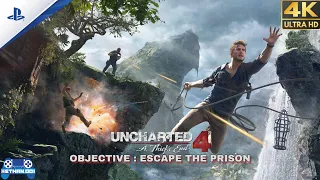 UNCHARTED 4 | OBJECTIVE ESCAPE THE PRISON PLAYSTATION 5 GAMEPLAY