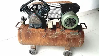 Restoration rusty old air compressor | Restore vintage air compressor