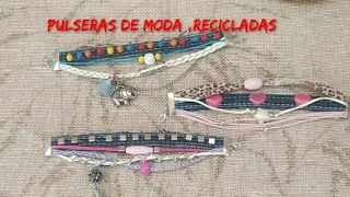 DIY pulseras recicladas