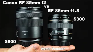 The Budget 85mm Options: Canon RF 85mm f2 Macro IS STM vs Canon EF 85mm f1.8: Is RF worth double?