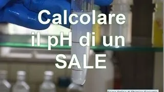 Calcolare il pH di un sale - Corso Online di Chimica Generale e Inorganica