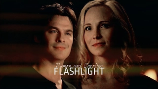 Damon and Caroline | flashlight (+ 8x11)