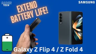 10 Tips to Imporove Battery Life! Samsung Galaxy Z Flip 4 and Z Fold 4