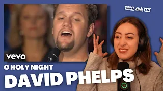 DAVID PHELPS O Holy Night | Vocal Coach Reacts (& Analysis) | Jennifer Glatzhofer