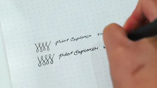 PILOT Explorer Fountain Pen - Writing Samples