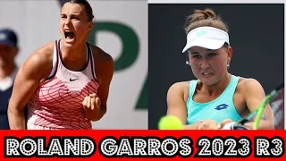 aryana sabalenka vs kamilla rakhimova |R3|Roland Garros 2023