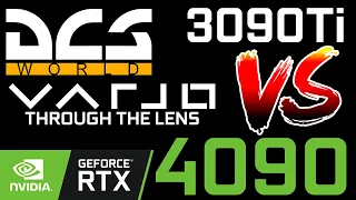 DCS WORLD | RTX 4090 Vs. 3090Ti VR BENCHMARK | HIGH PRESET | THROUGH THE LENS | VARJO AERO | 4K