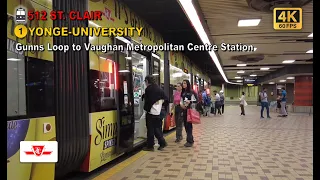 TTC POV Walk: Gunns Loop to Vaughan Metropolitan Centre Station Via St. Clair West Station【4K 60FPS】