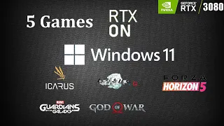 [1440P] 5 Games RTX ON with RTX 3080 #DLSS #RayTracing