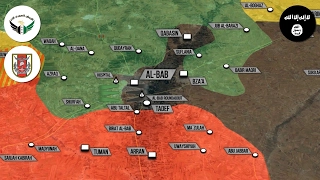 15 февраля 2017. Военная обстановка в Сирии. Контратака ИГИЛ в Эль-Бабе. Русский перевод.