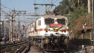 Grand Departure Of Decorated Csmt Nzm Push Pull Rajdhani Express From Mumbai Csmt On It's Birthday !